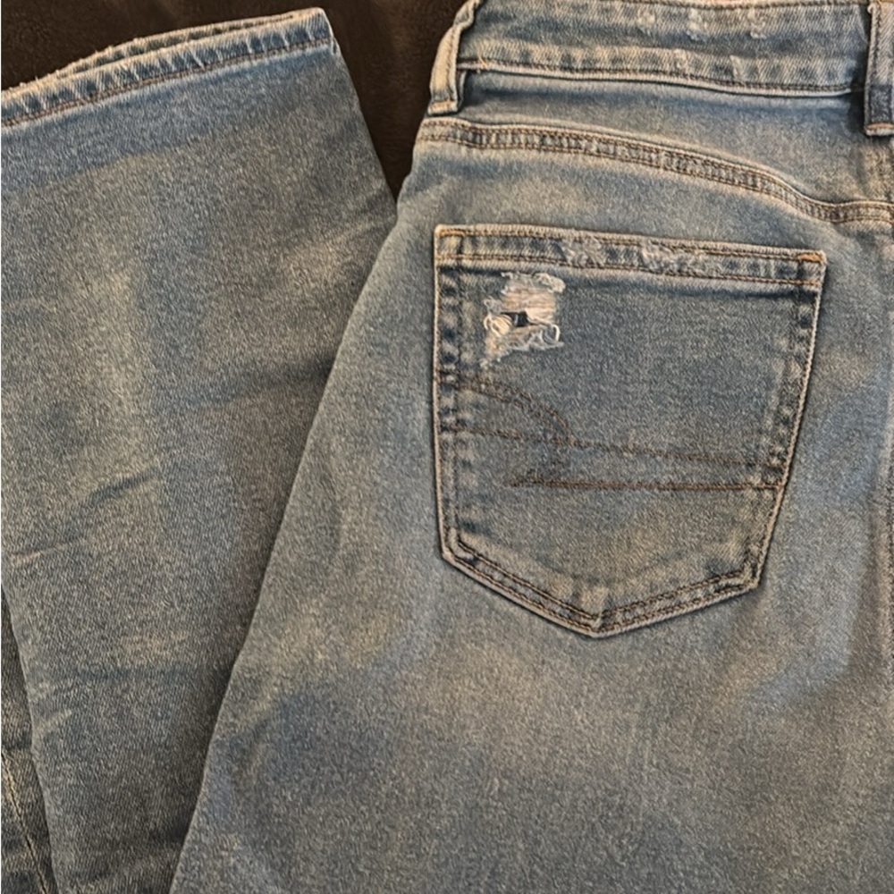 American Eagle Outfitters Blue Straight Leg Jeans